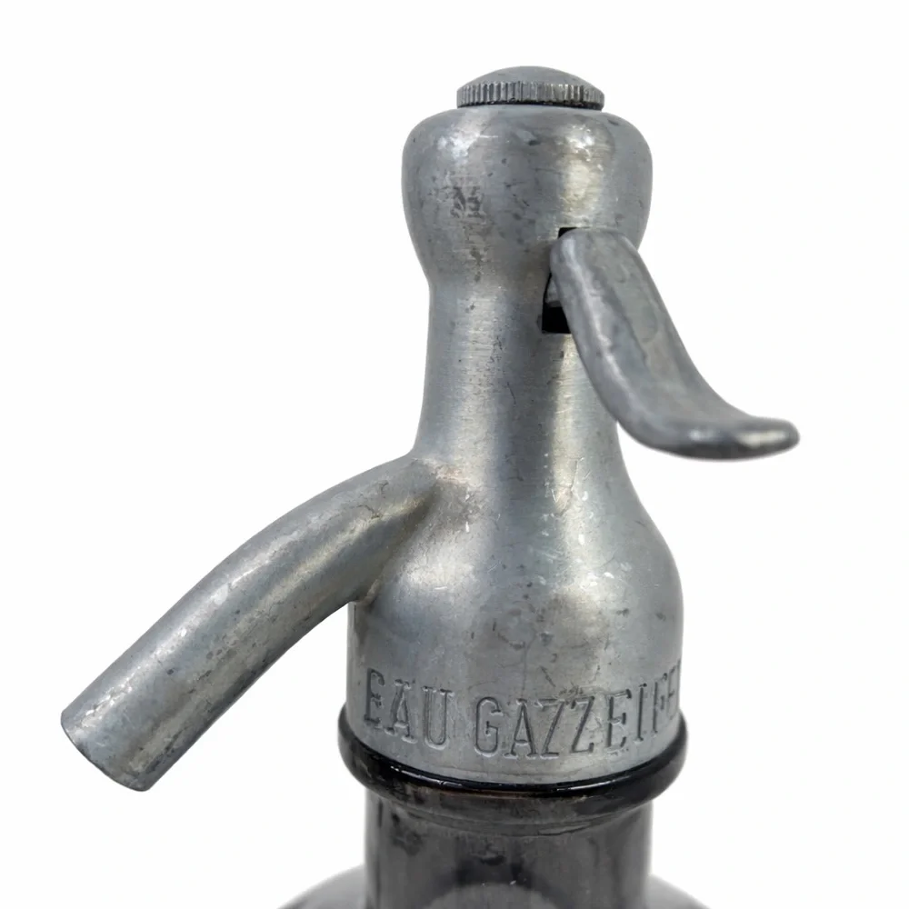 Magnolia‎ Home Smoked Gray Glass Seltzer Siphon Bottle Joanna Gaines